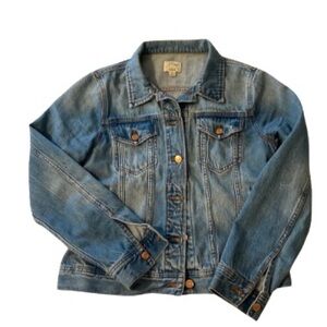 J Crew denim blue jean jacket Size M